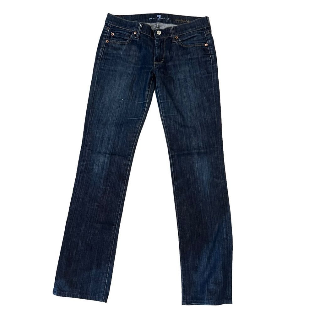 7 For All Mankind Low Rise Straight Leg Jeans Size 27